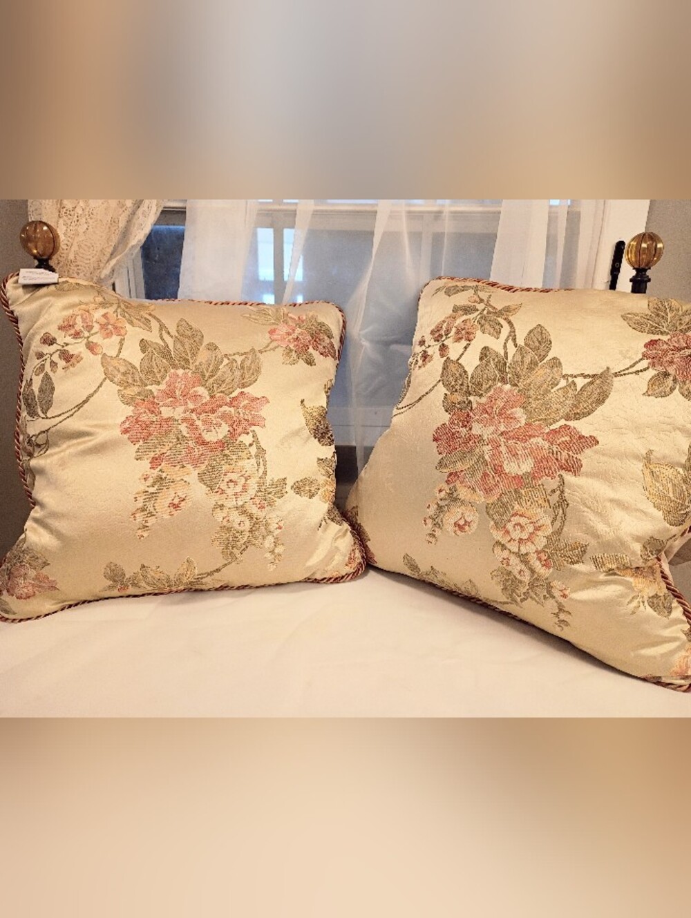 Set of two 16-in collectible Croscill Pillows NWT